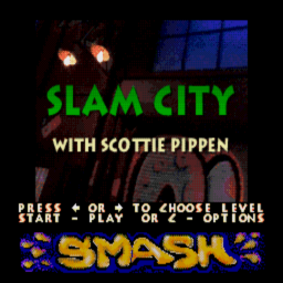 Slam City With Scottie Pippen (U) (CD 4of4 - Smash) Title Screen
